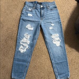 Ripped Mom Blue Jean
